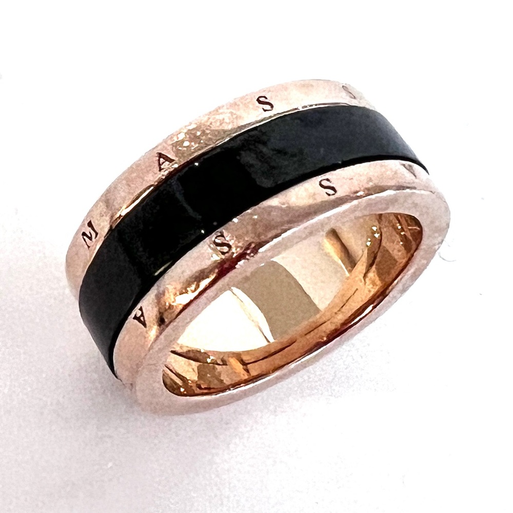Thomas Sabo  18K Rose Gold Band ring black Ceramic